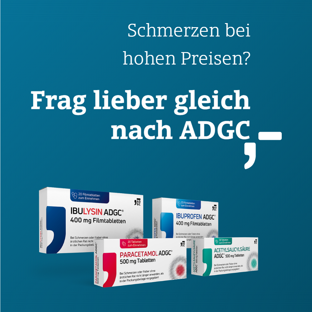 Acetylsalicylsäure-ADGC bei Schmerzen 50 Stück