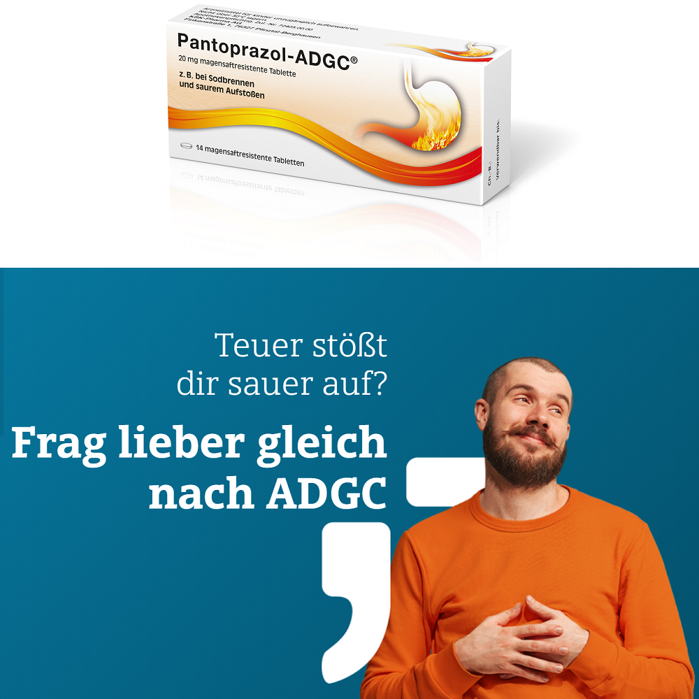 Pantoprazol-ADGC bei Sodbrennen 14 Stück